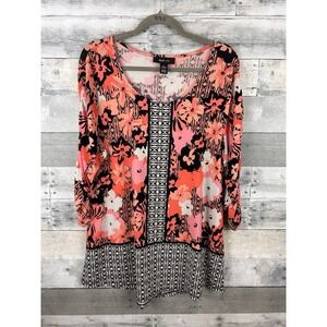 Style & Co Women's Large Long Sleeve Blouse/Tunic